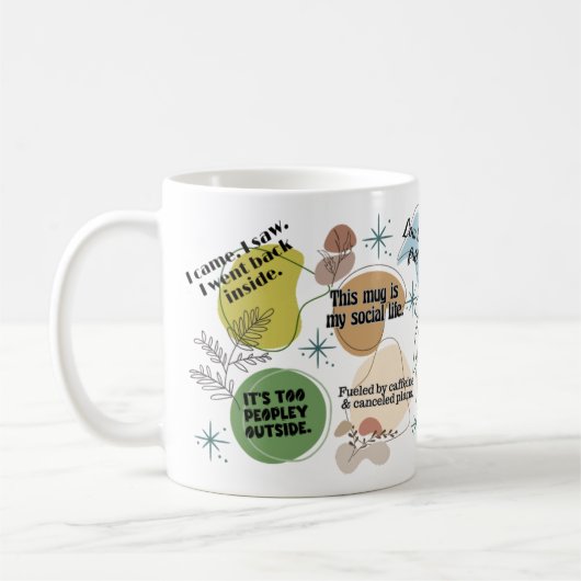 Mug Introvert Affirmations (Gauche)