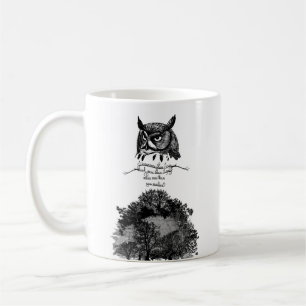 Mug Introvert Empath Owl sagesse illustré citation d'e
