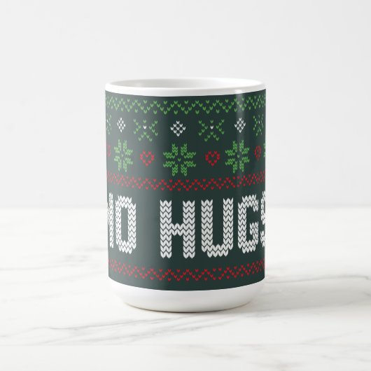 Mug Introvert No Hugs Funny Ugly Sweat de Noël (Centre)