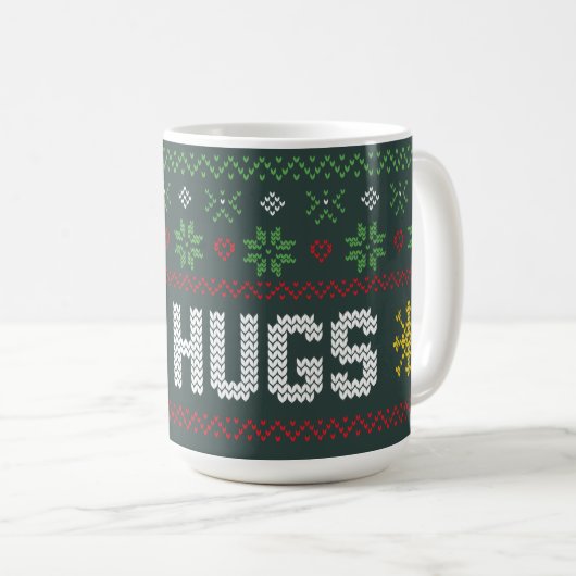 Mug Introvert No Hugs Funny Ugly Sweat de Noël (Devant droit)