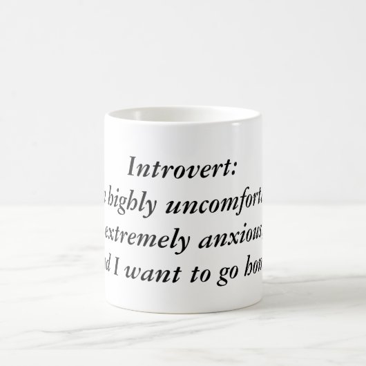 Mug Introvert : Powered by Silence & Caffeine (Centre)