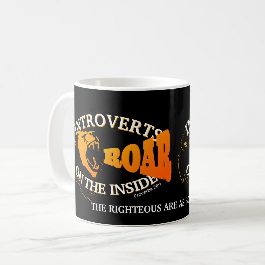 Mug Introverted BOLD as a LION Christian (Devant gauche)