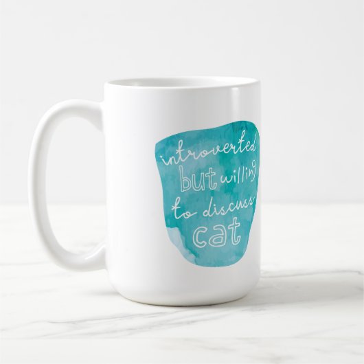 Mug Introverted mais disposé à discuter chat (Gauche)