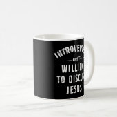 Mug Introverted Mais Prêt À Discuter De Jésus (Devant droit)