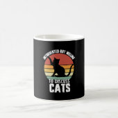 Mug Introverted Mais Prêt À Discuter Des Chats Drôle (Centre)