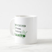Mug Introverted Mais Prêt À Discuter Des Plantes (Devant gauche)