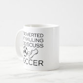 Mug Introverted Mais Prêt À Discuter Du Football (Devant gauche)