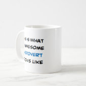 Mug introverti, génial (Devant gauche)