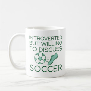 Mug Introverti mais prêt à discuter de football