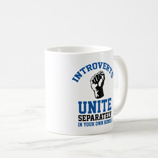 Mug Introverties Unite (Devant droit)