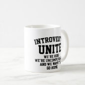 Mug Introverties Unite (Devant droit)