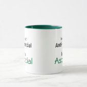 Mug Introvertir la définition : Je suis Asocial, pas A (Centre)