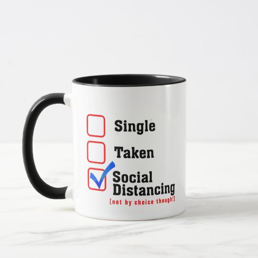 Mug Introvertir l'Humour de datation ; jeu d'état de r (Gauche)