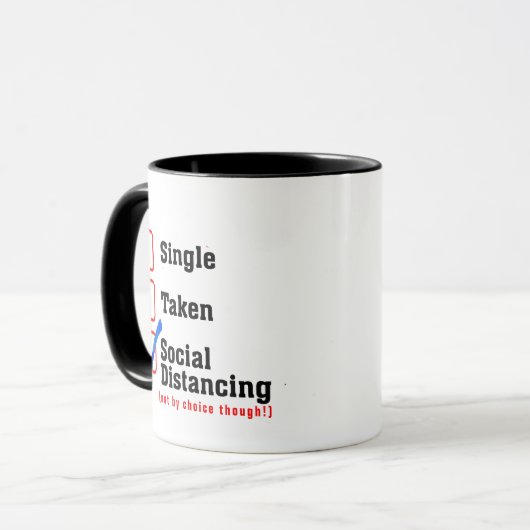 Mug Introvertir l'Humour de datation ; jeu d'état de r (Devant gauche)