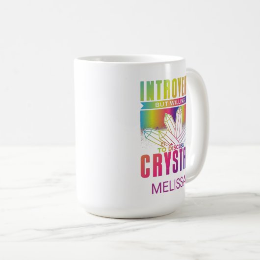 Mug Introvertir mais volonté de discuter de Crystal Cu (Devant droit)