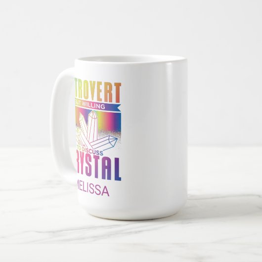 Mug Introvertir mais volonté de discuter de Crystal Cu (Devant gauche)