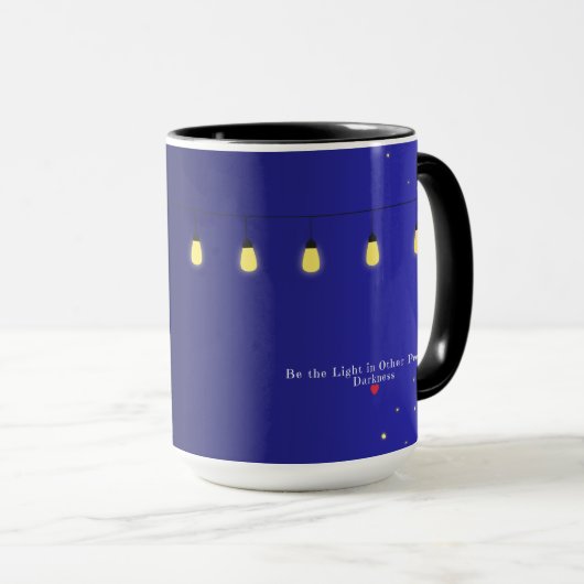 Mug Introvert's "Be the Light" (Devant droit)