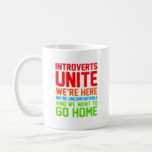 Mug INTROVERTS NOUS UNISSENT sont ICI NOUS sont (Gauche)