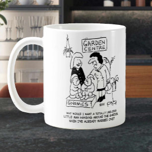 Mug Inutile Gnome dans le Garden Center. Drôle