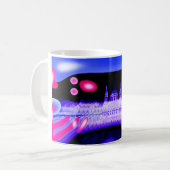 Mug Invasion d'aliens art funky (Devant gauche)