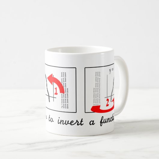 Mug Inversion d'une fonction (Devant droit)