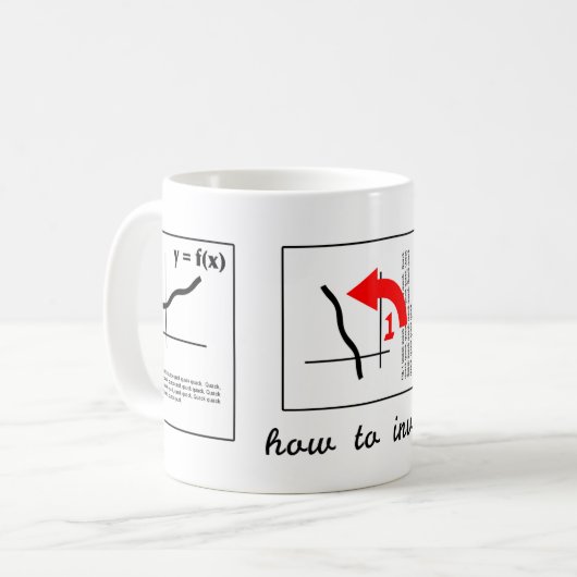 Mug Inversion d'une fonction (Devant gauche)