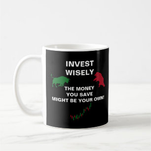 Mug Investir judicieusement, négociant Stock