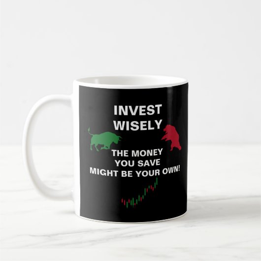Mug Investir judicieusement, négociant Stock (Gauche)