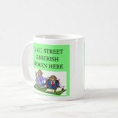 Mug investisseur de marché boursier de Wall Street (Devant gauche)