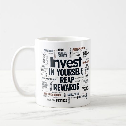 Mug Investissez en vous, récoltez des récompenses (Gauche)