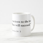 Mug "Investissez vos actions dans le seigneur, et (Devant droit)