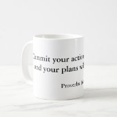 Mug "Investissez vos actions dans le seigneur, et (Devant gauche)