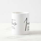 Mug Invictus Poem - Je suis le Maître de mon destin (Centre)