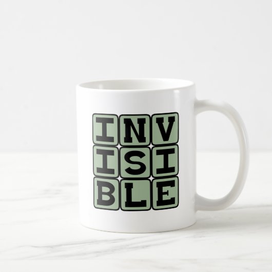 Mug Invisible, Invisible à l'œil nu (Droite)
