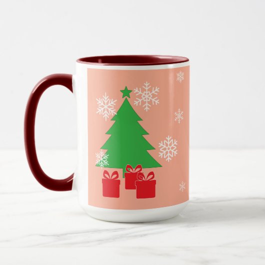 Mug Invitation à la fête de Noël magique | Elégant Vac (Gauche)