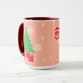 Mug Invitation à la fête de Noël magique | Elégant Vac (Devant gauche)