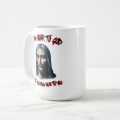 Mug Invitation divine : Dessiner près de Dieu (Devant gauche)