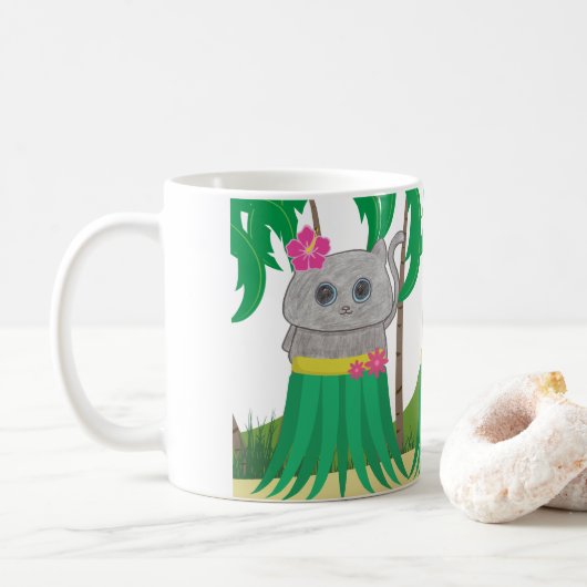 Mug Invitation du temps de vacances (Avec donut)