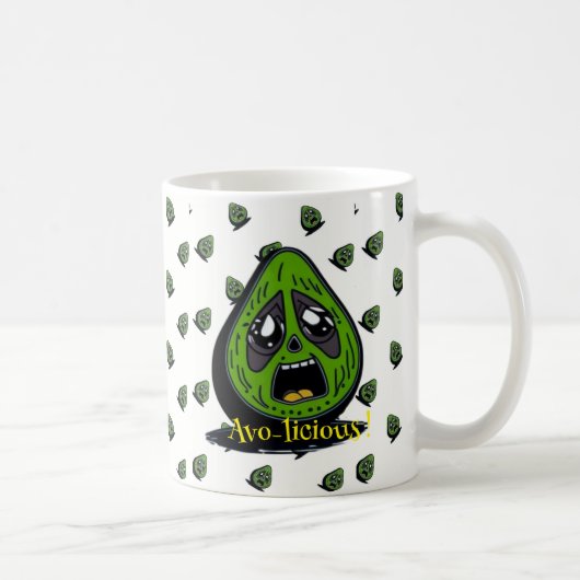 Mug Invitation face drôle Avocado (Droite)