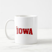 Mug Iowa Christmas Santa Hat Retro Throwback Souvenir (Gauche)