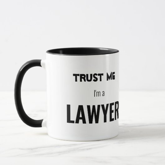 Mug Ipsa Loquitur Faites-moi confiance Je suis avocat (Gauche)