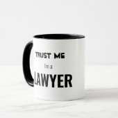Mug Ipsa Loquitur Faites-moi confiance Je suis avocat (Devant gauche)