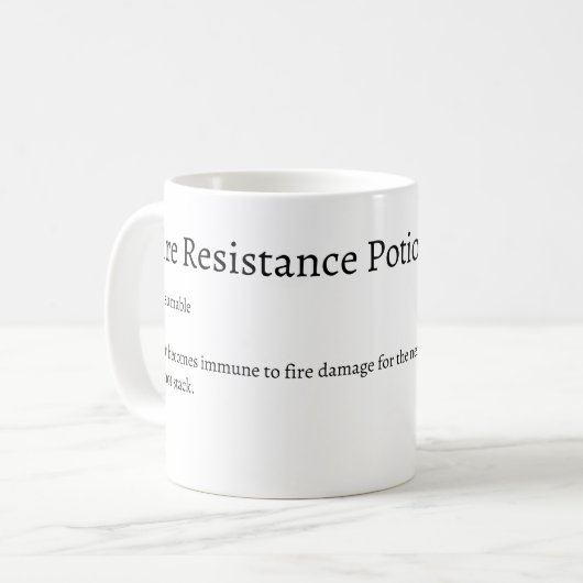 Mug Ire boug de potion de résistance (Devant gauche)