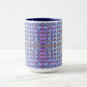 Mug Iridescendance en or, bleu et violet géométrique 2 (Centre)