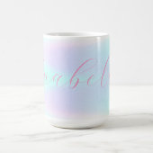 Mug Iridescente Holographique Pastel Gradient Nom pers (Centre)