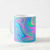 Mug Iridescente marbrée texture holographique en dynam (Devant gauche)