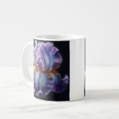 Mug Iris à plumes pures et bleues (Devant gauche)