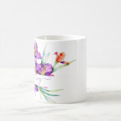 Mug Iris aquarelle violet personnalisé (Centre)