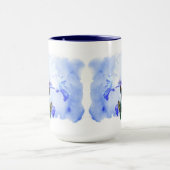 Mug Iris Arborés - Bleu Et Blanc (Centre)