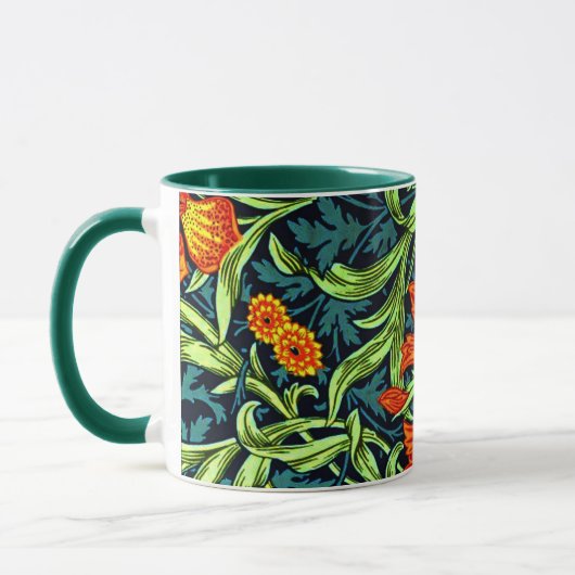 Mug Iris, beau motif floral de William Morris (Gauche)